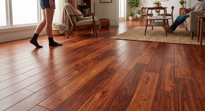 Cherry Floor Installation in Lawrence, MA