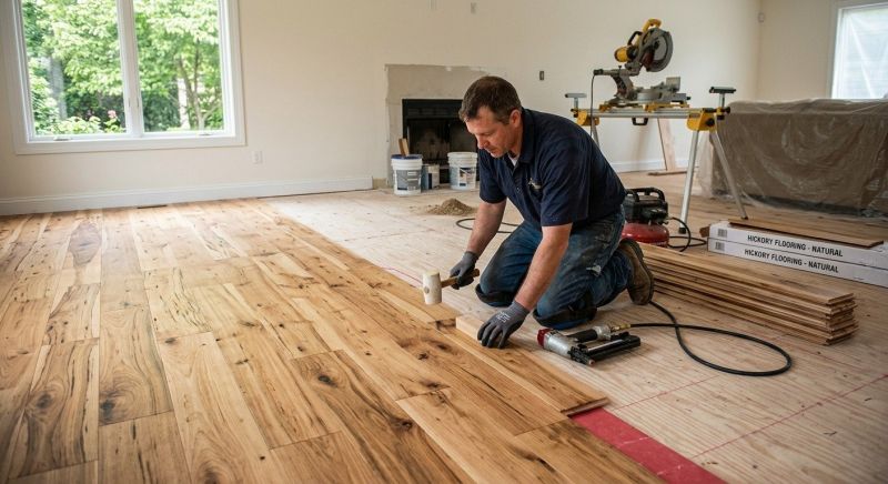 Hickory Floor Installation in Manchester, NH