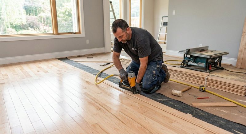 Maple Flooring Installation in Danville, NH