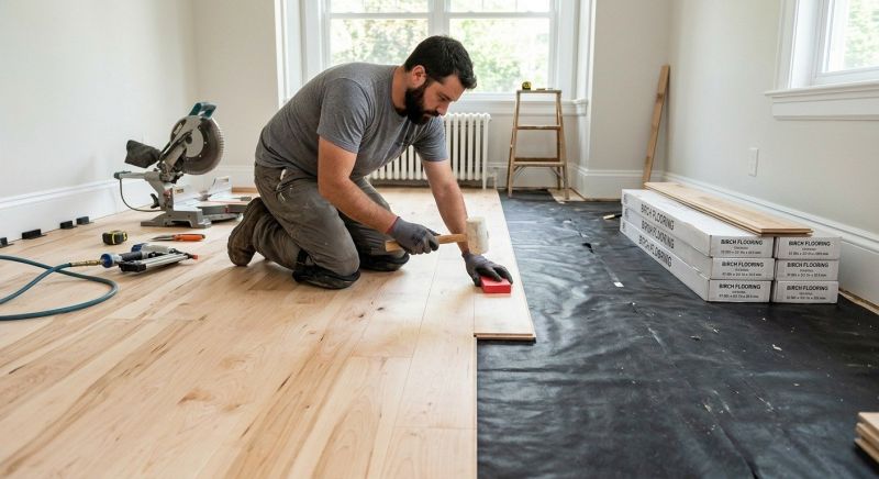 Maple Flooring Installation in Danville, NH
