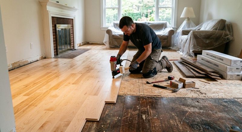 Maple Flooring Installation in Dunstable, MA