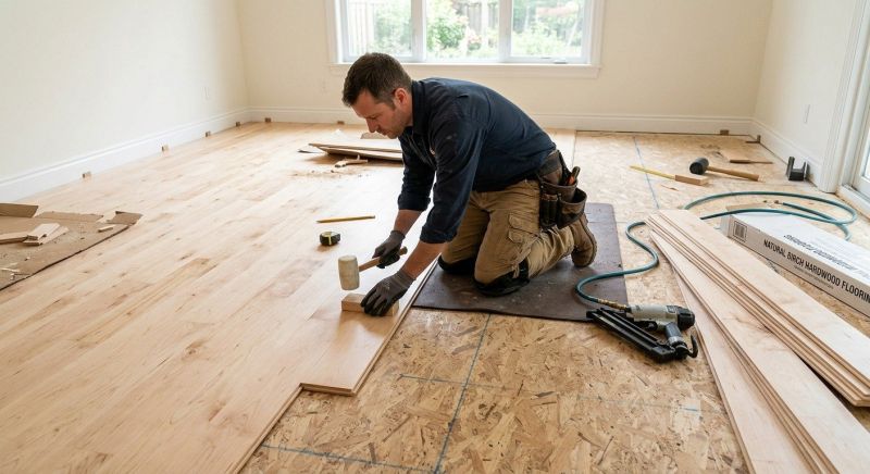 Maple Flooring Installation in Epsom, NH