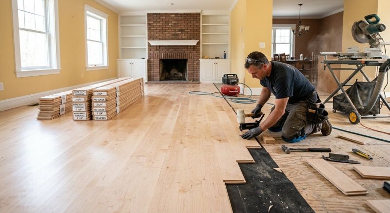 Maple Flooring Installation in Henniker, NH