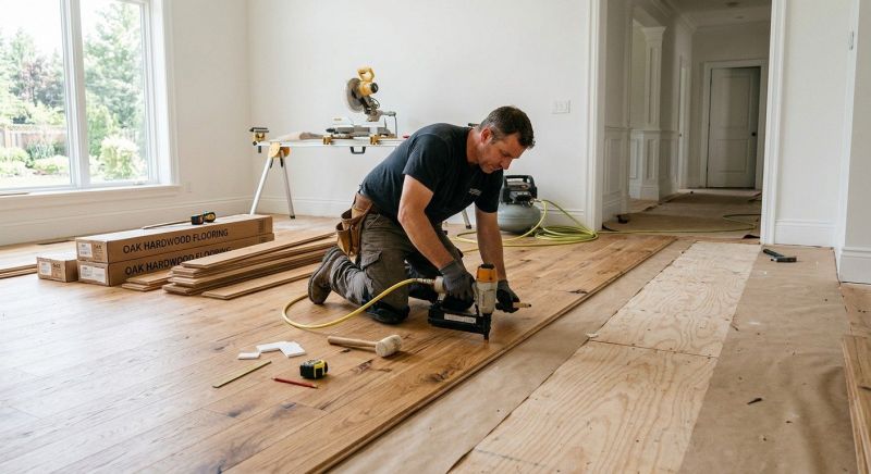 Oak Floor Installation in Concord, NH