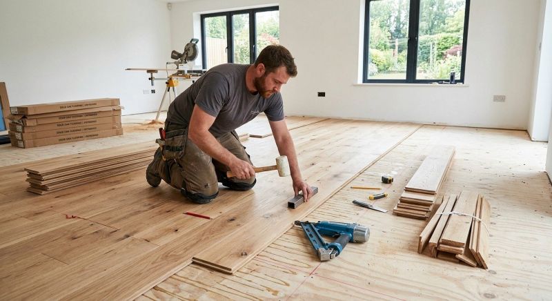 Oak Floor Installation in Hooksett, NH