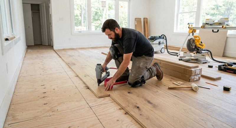Oak Floor Installation in Hooksett, NH