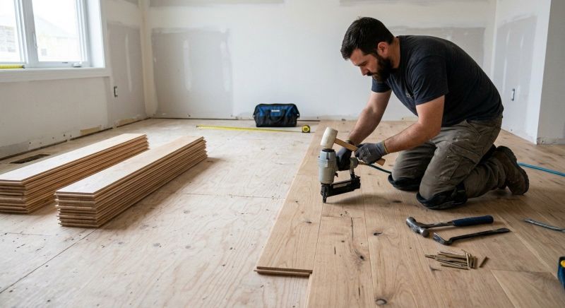 Oak Floor Installation in Hudson, NH