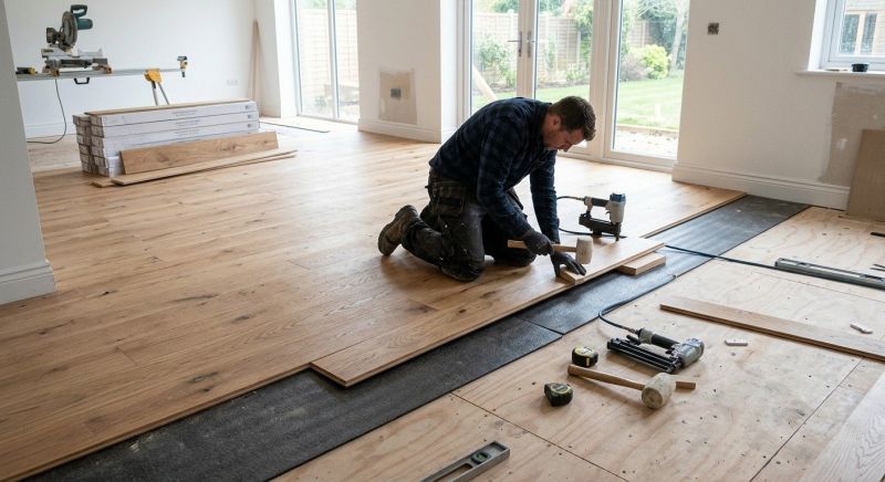 Oak Floor Installation in Manchester, NH