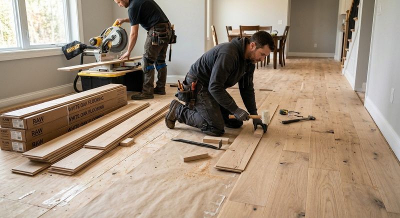Oak Floor Installation in Methuen, MA