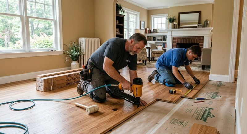 Oak Floor Installation in Nashua, NH
