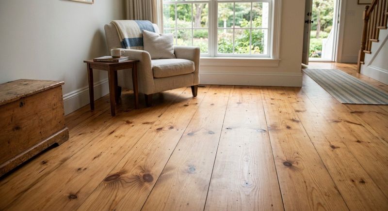Pine Floor Installation in Manchester, NH