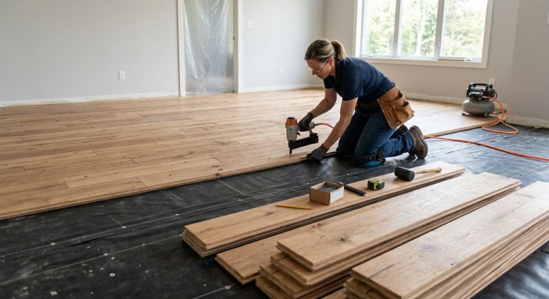 Plank Floor Installation in Manchester, NH