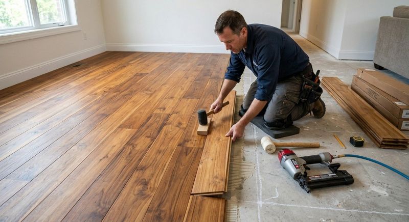 Teak Flooring Installation in Manchester, NH