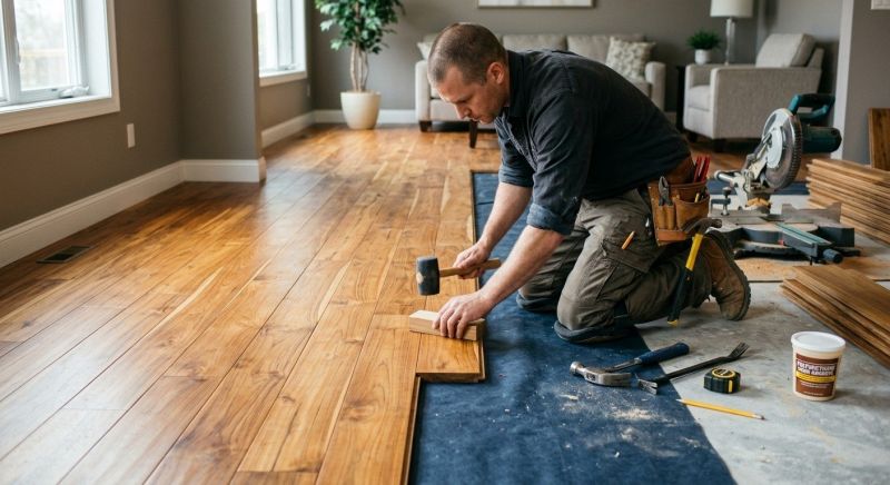 Teak Flooring Installation in Manchester, NH