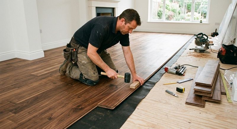 Walnut Flooring Installation in Manchester, NH