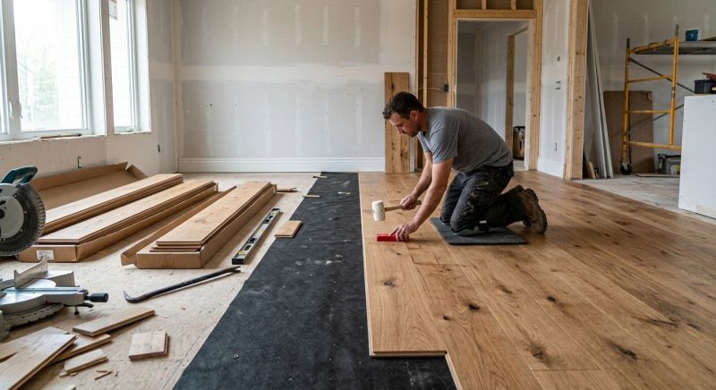 Wide Plank Floor Installation in Manchester, NH