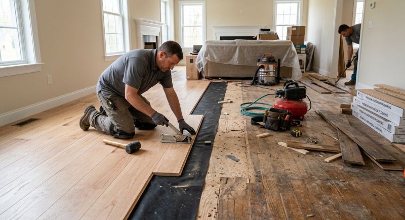 Wood Floor Replacement in Dracut, MA